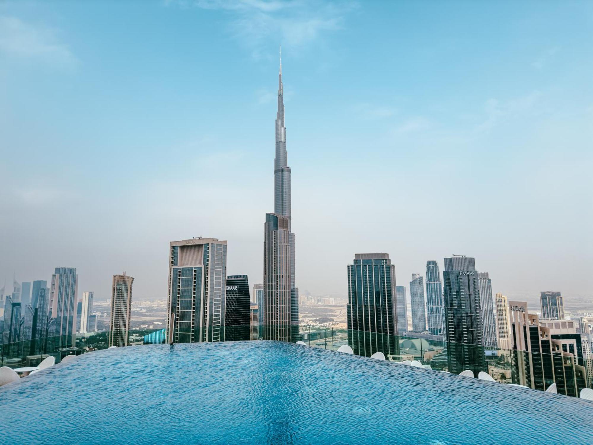 Apartmán Aliving Luxe 2Br With Burj Khalifa View Infinity Pool Midtown-4704 Dubaj Exteriér fotografie