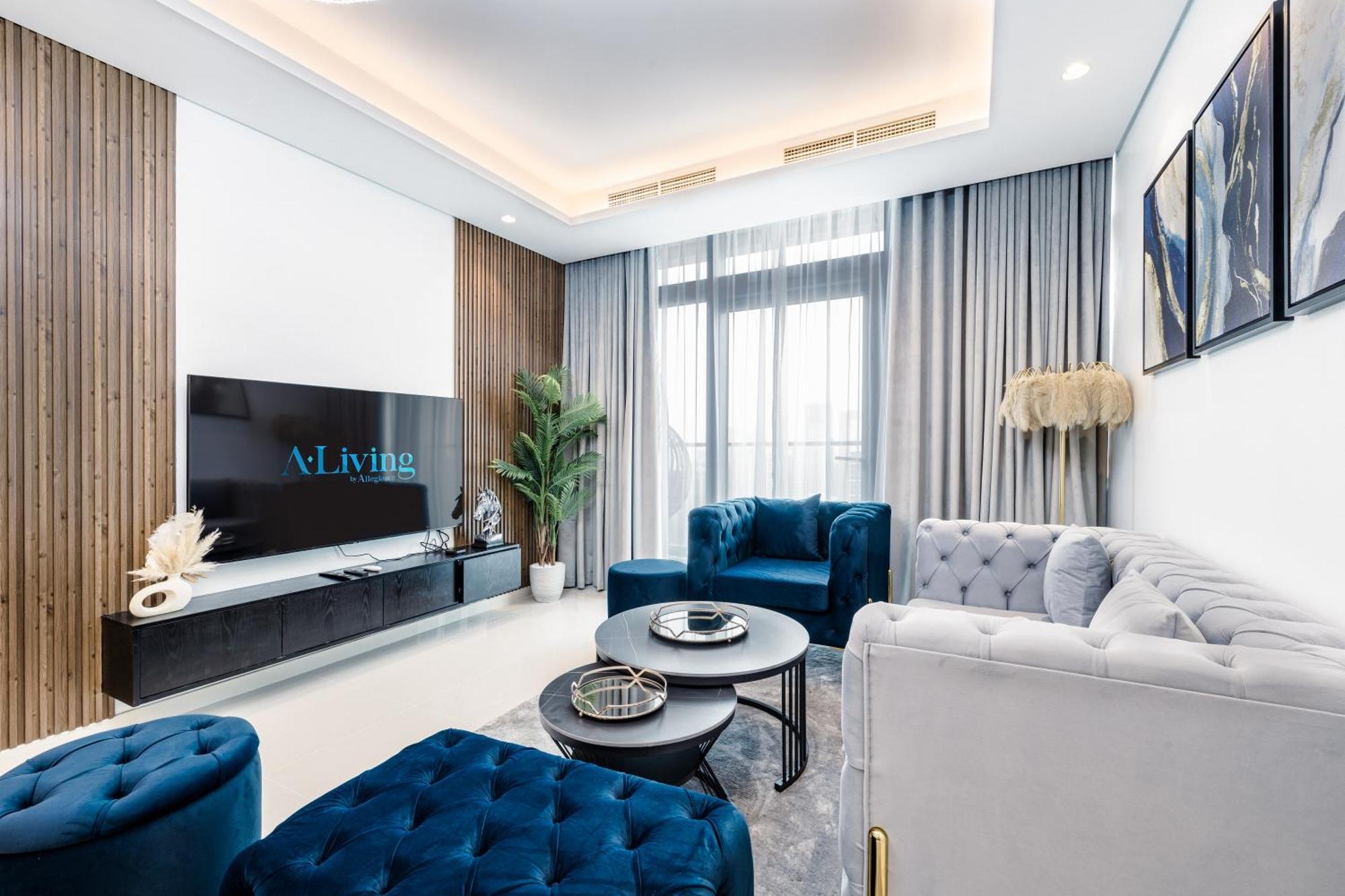 Apartmán Aliving Luxe 2Br With Burj Khalifa View Infinity Pool Midtown-4704 Dubaj Exteriér fotografie