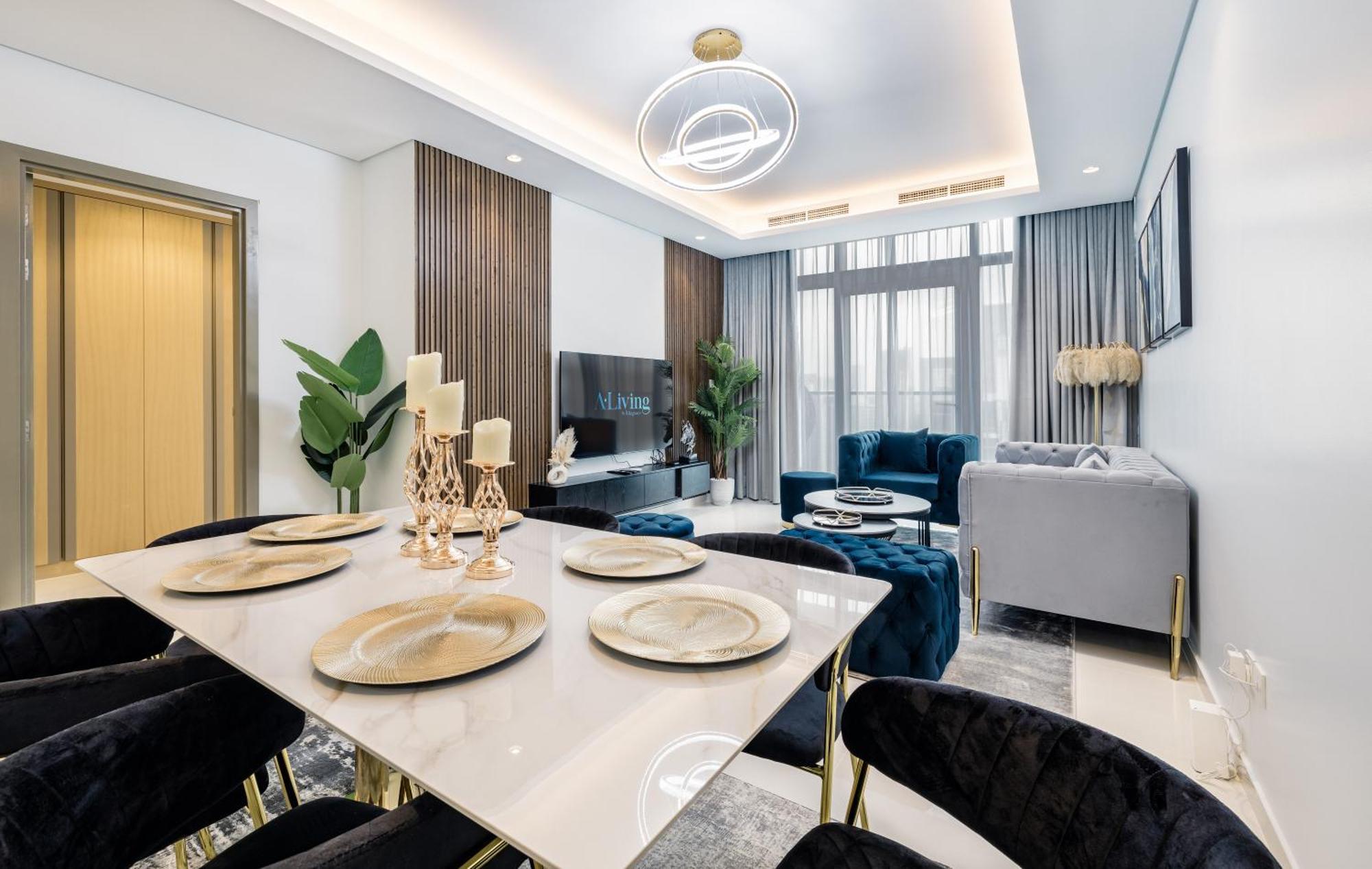 Apartmán Aliving Luxe 2Br With Burj Khalifa View Infinity Pool Midtown-4704 Dubaj Exteriér fotografie