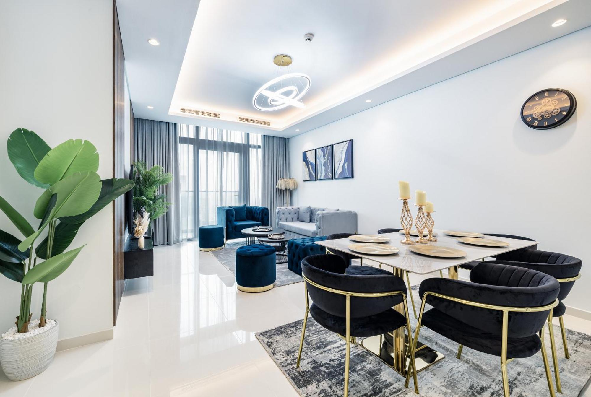 Apartmán Aliving Luxe 2Br With Burj Khalifa View Infinity Pool Midtown-4704 Dubaj Exteriér fotografie